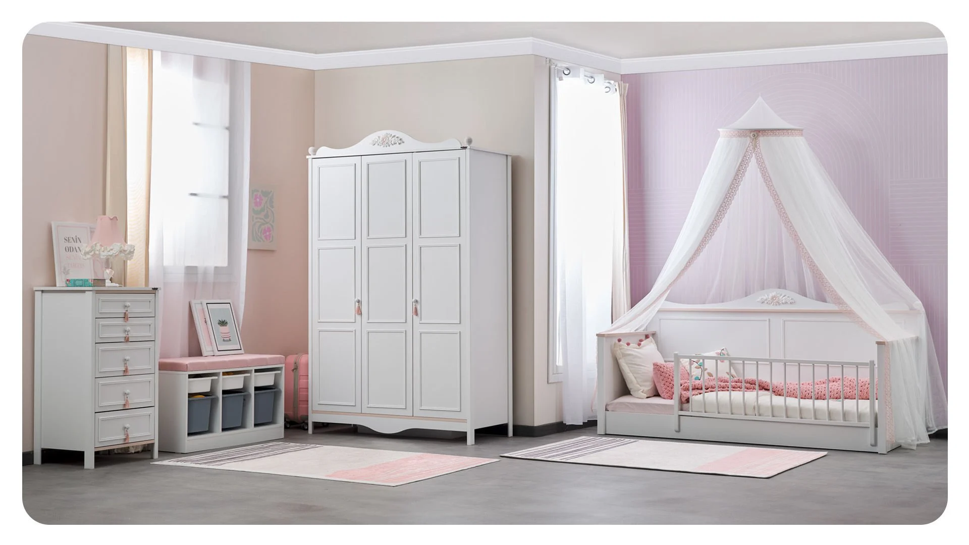 Armoire 3 portes Alya sans miroir - Afbeelding 6