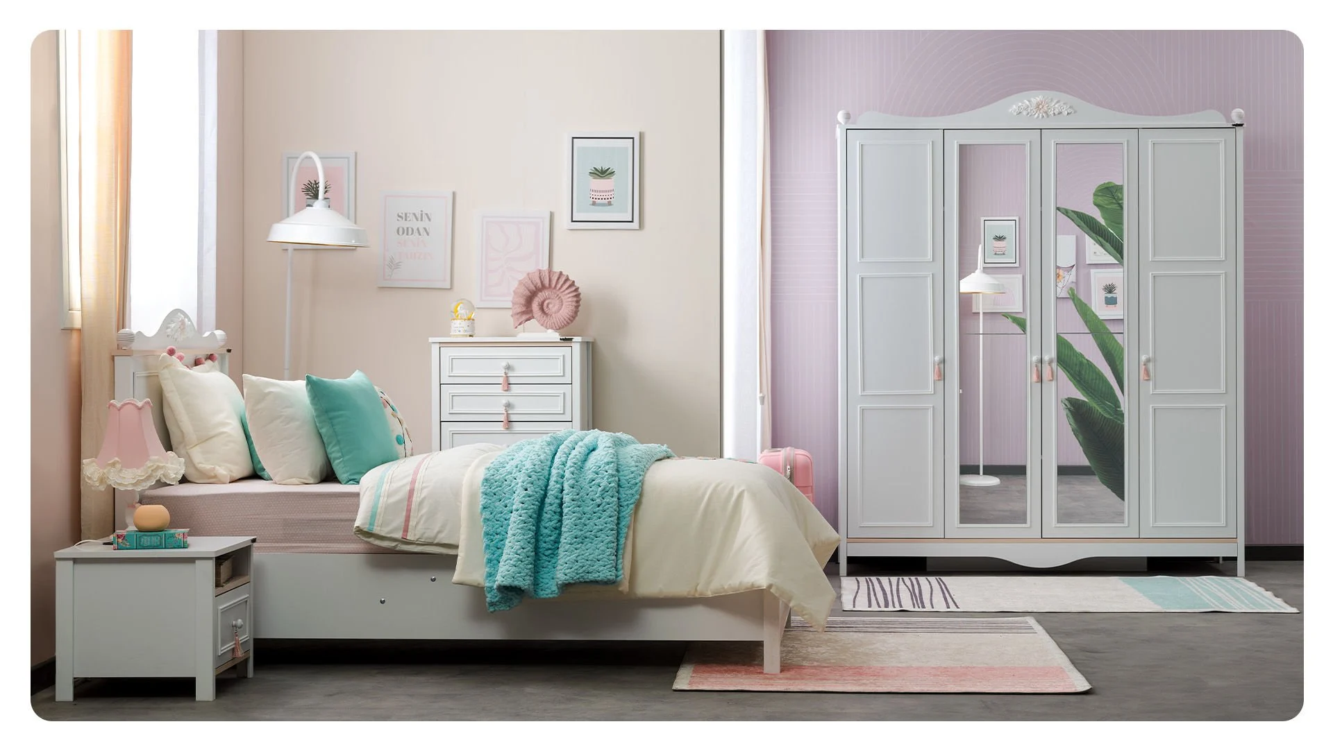 Armoire 4 portes Alya - Afbeelding 5