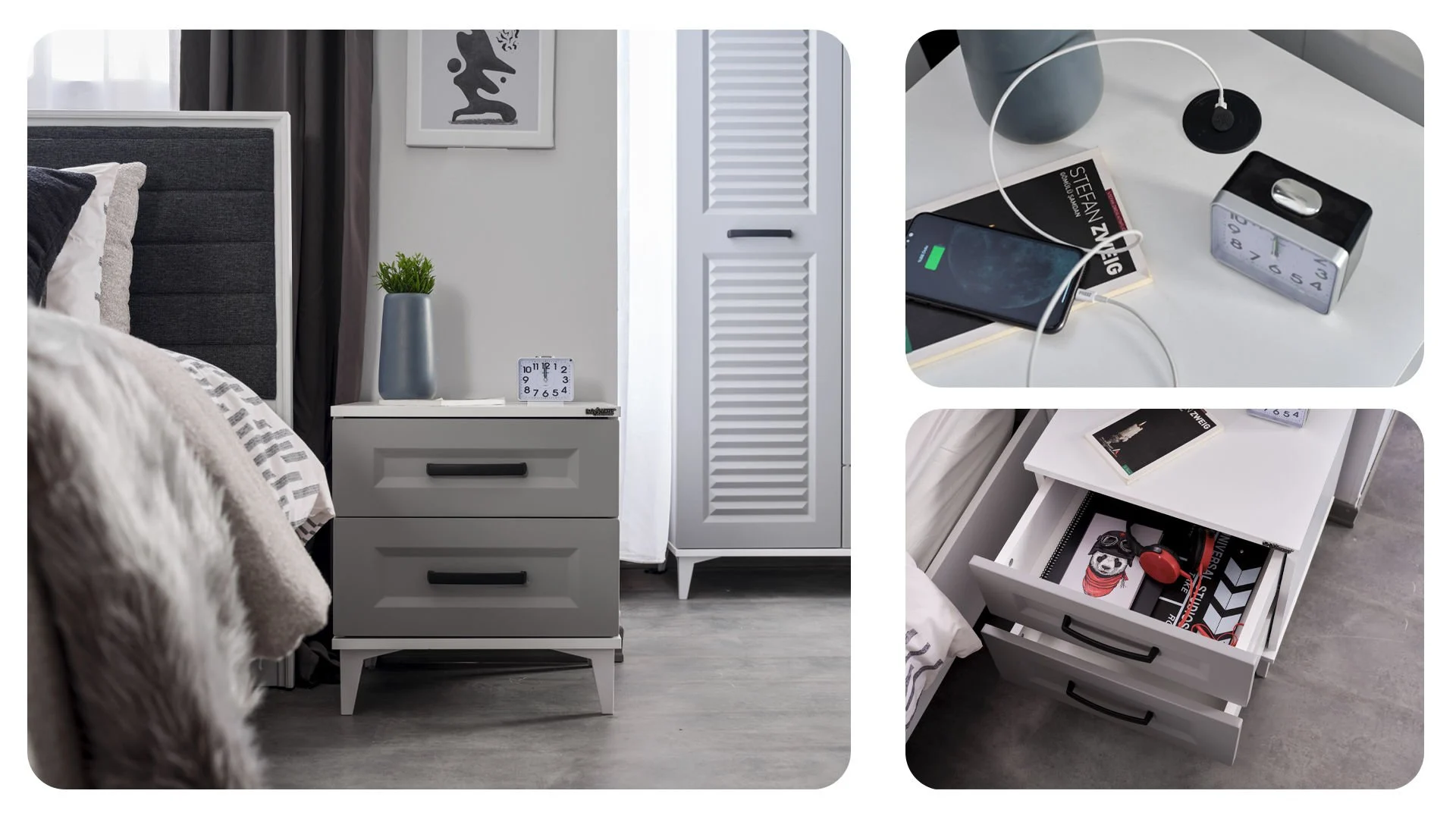 Table de nuit Tina - Afbeelding 4