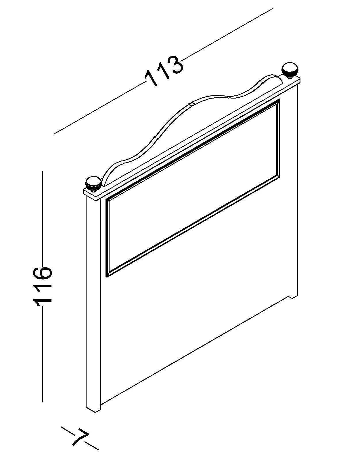 Tête de lit sommier Alya années 100 - Afbeelding 2