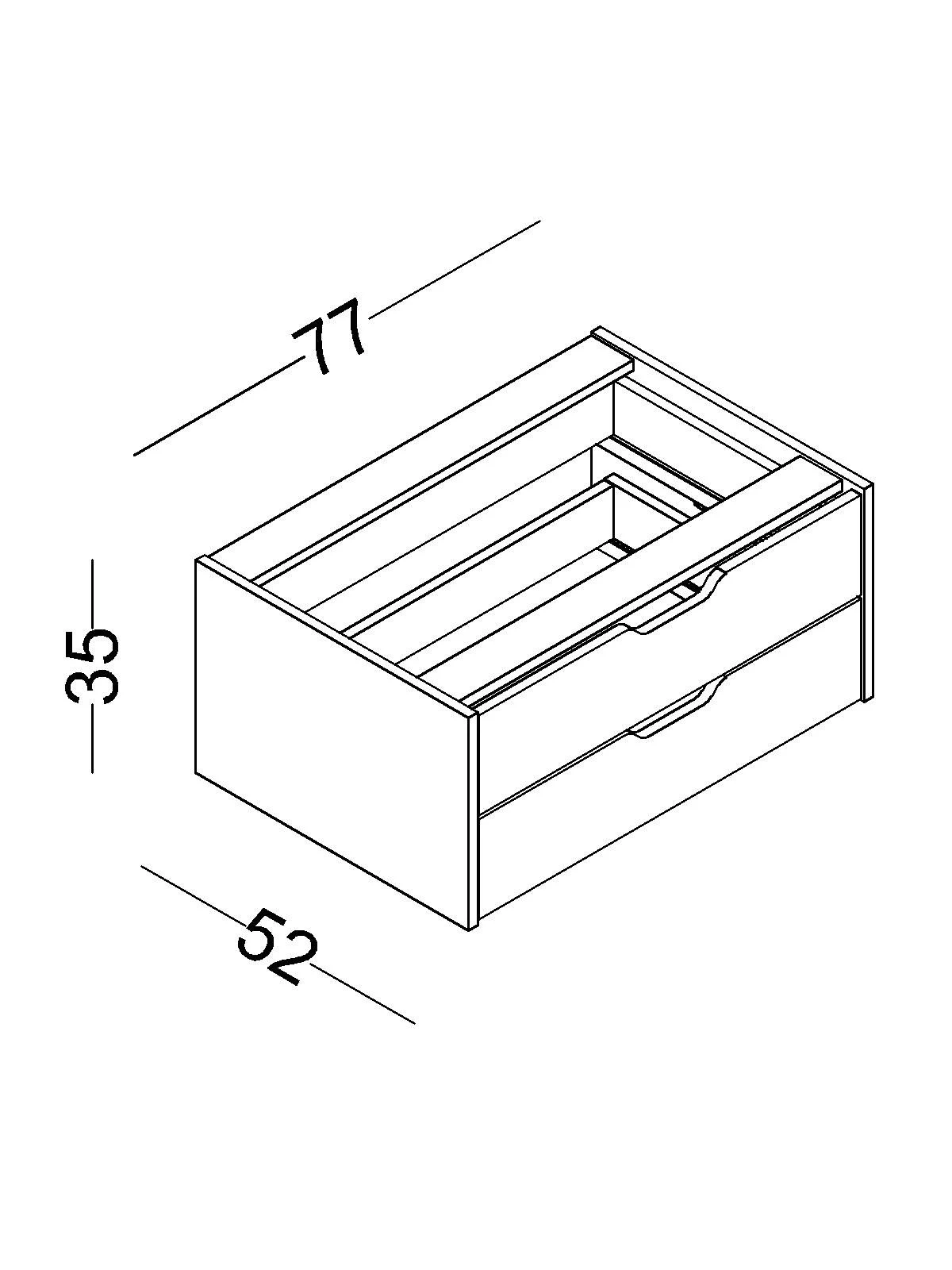 Tiroir optionnel pour armoire Alya - Afbeelding 2