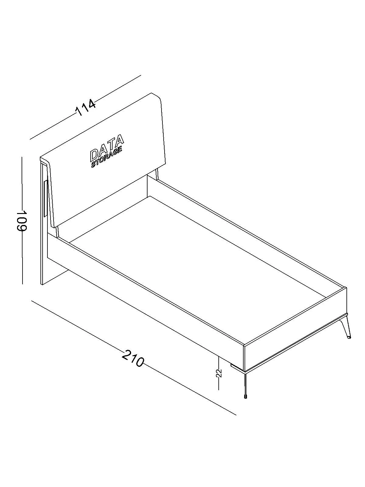 Sommier Arcade 100X200 - Afbeelding 2