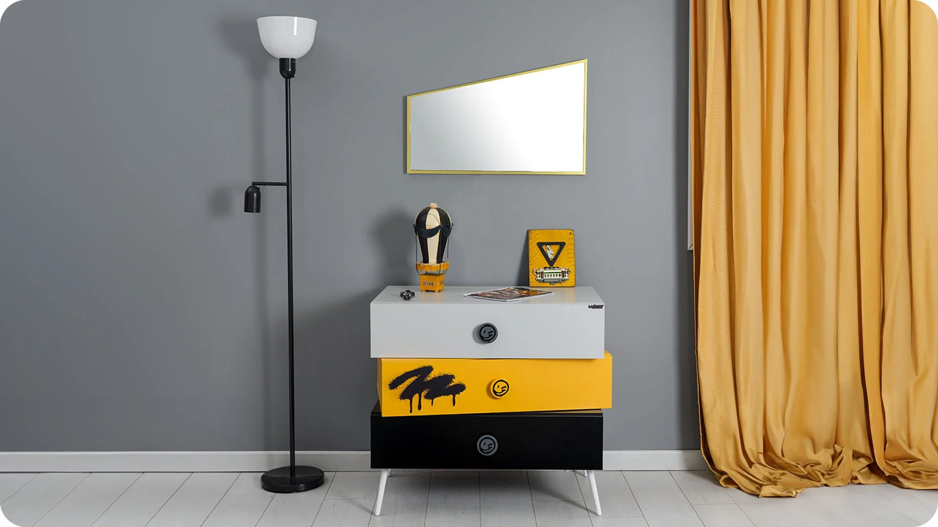 Miroir de commode de patin - Afbeelding 3