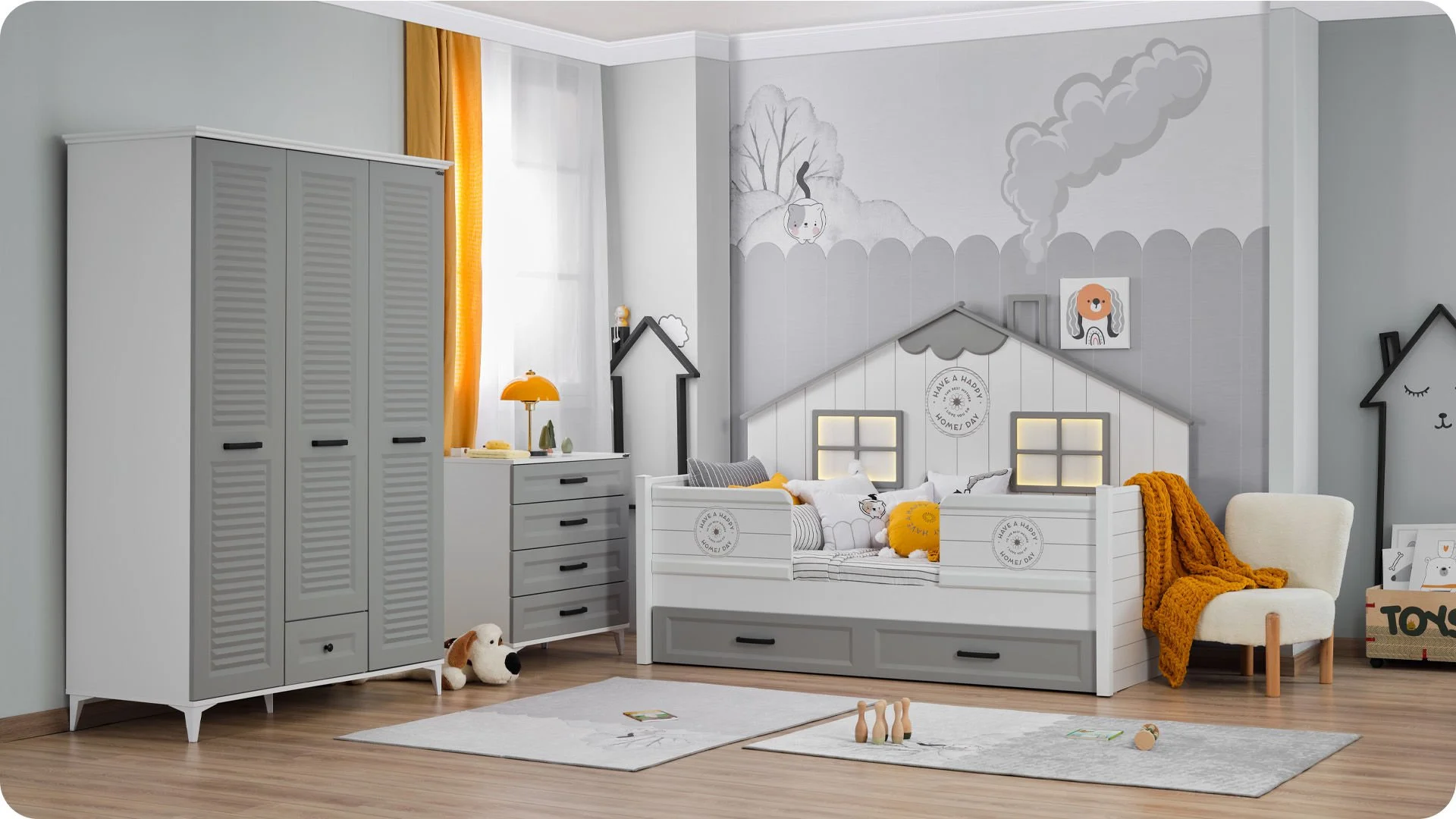 Lit inférieur Tina Montessori 90*190 - Afbeelding 3