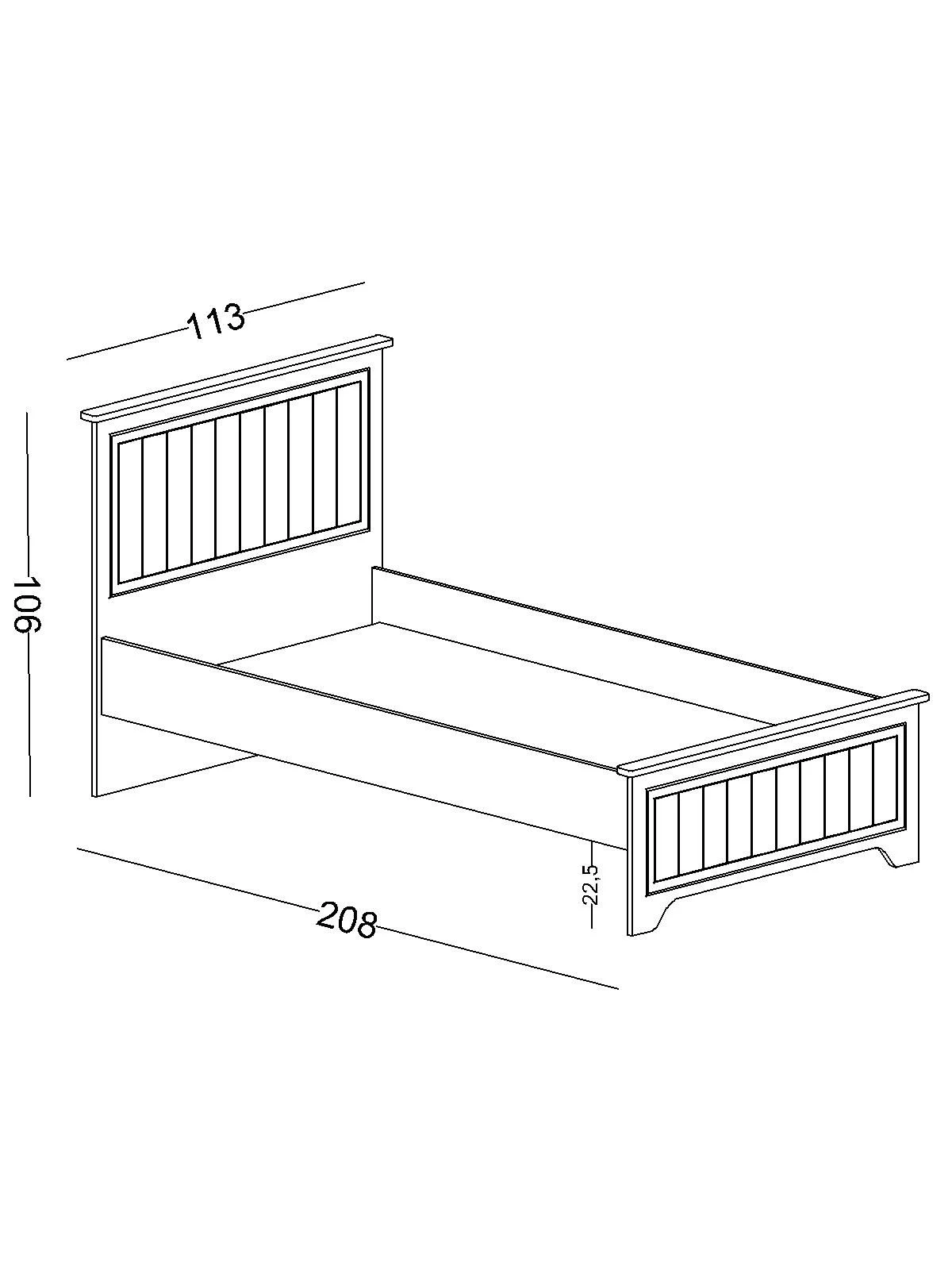 Sommier Mangue 100X200 - Afbeelding 2