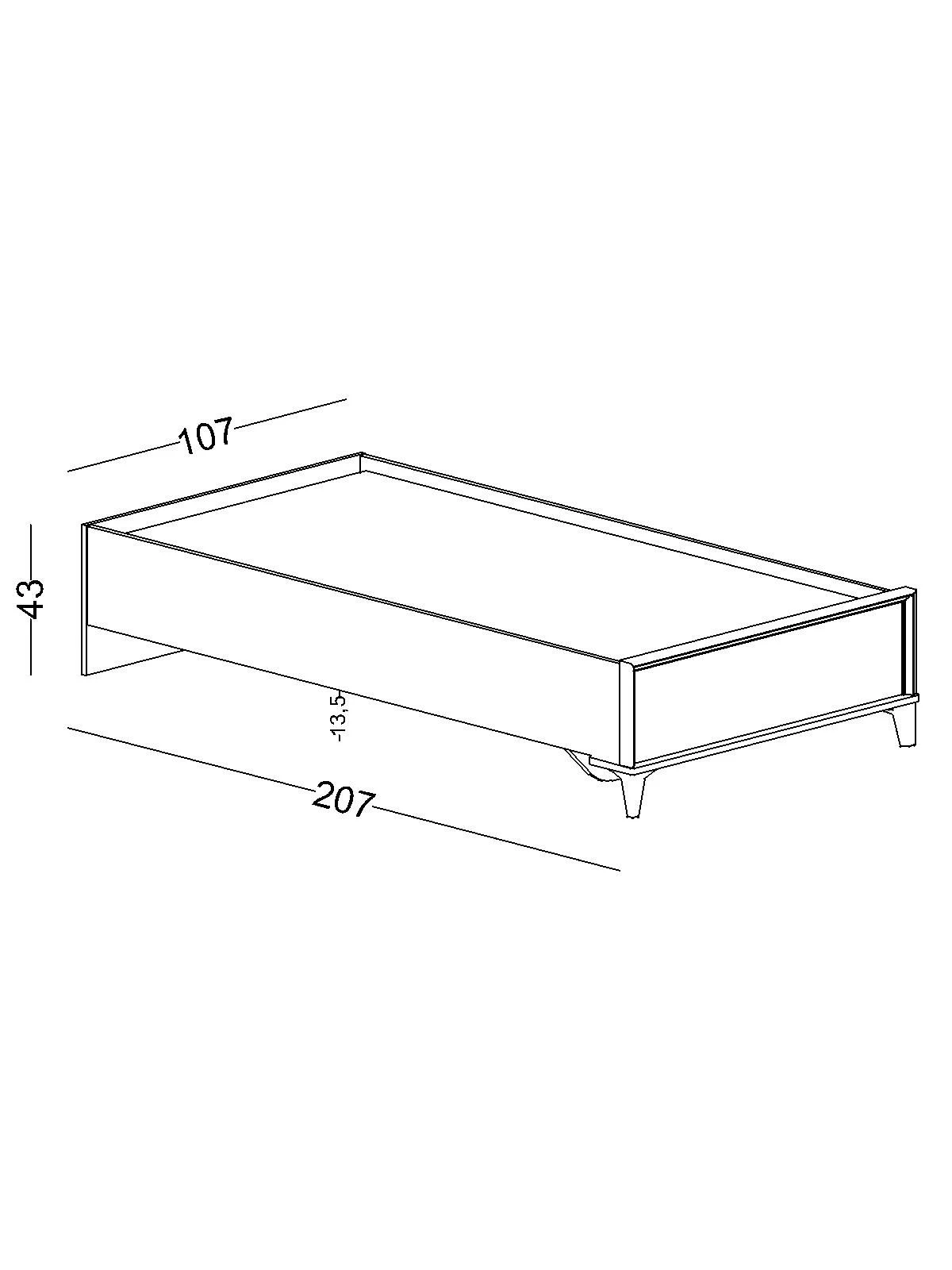 Base Tina 100X200 - Afbeelding 2