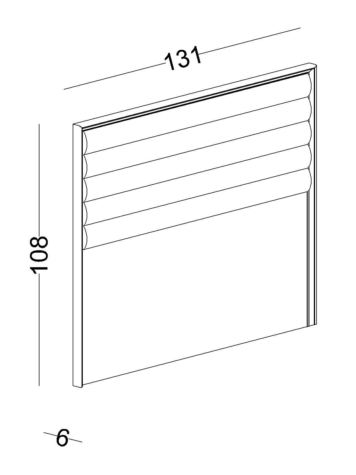 Tête de lit Tina Base 120 litres - Afbeelding 2