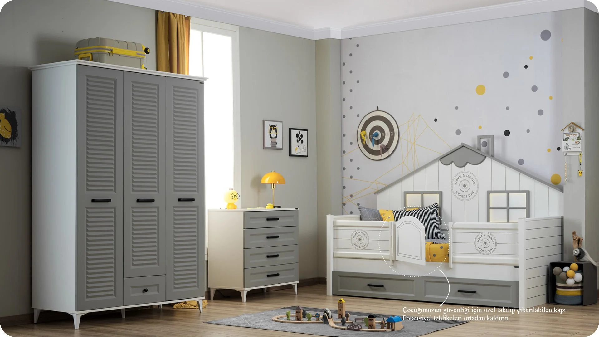 Armoire 3 portes Tina sans miroir - Afbeelding 6